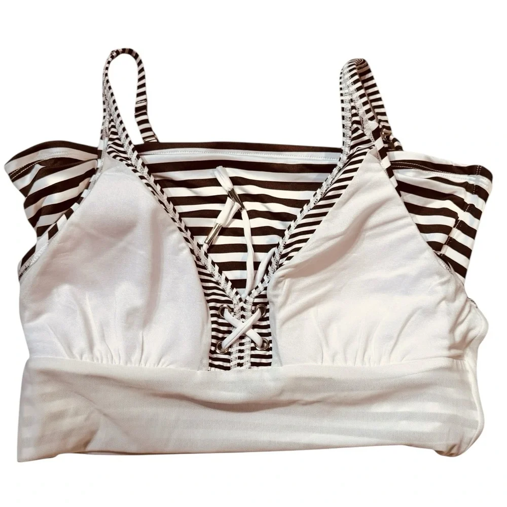 Tommy Bahama Breaker Bay OTS Lace-Up Tankini